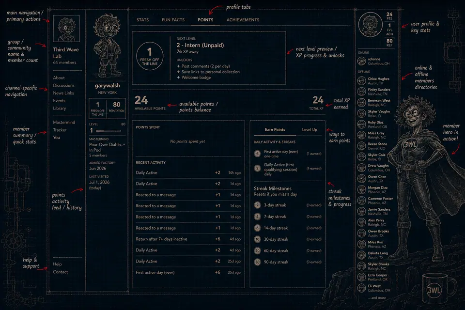 Member profile status
