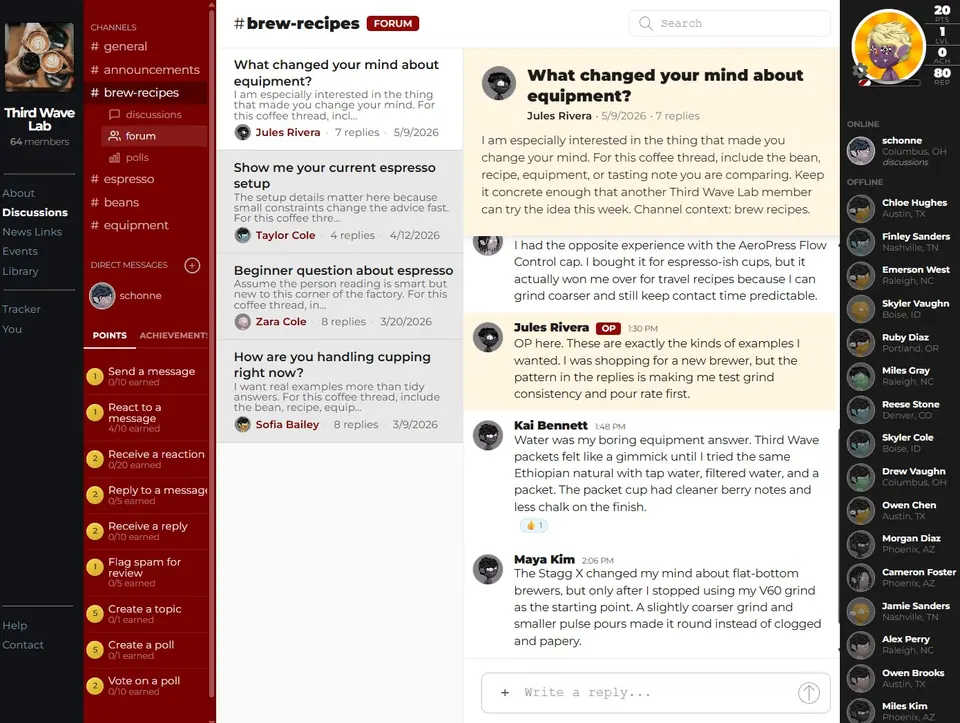 FanaticFactory forum thread screenshot