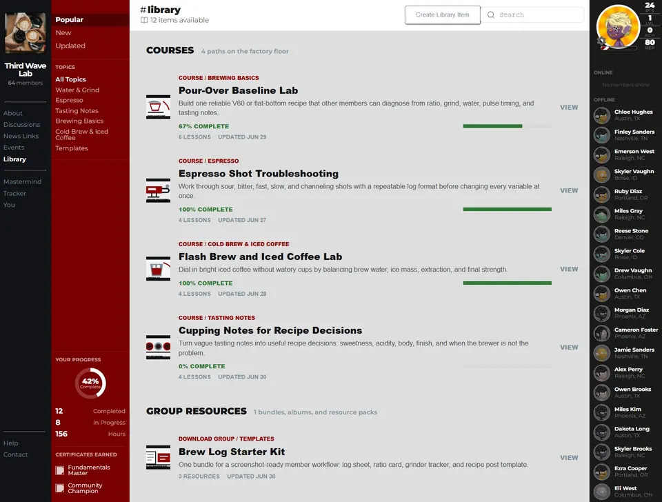 Library and repository screenshot